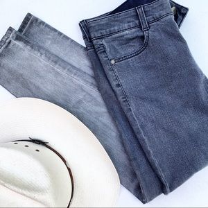 STELLA MCCARTNEY ombre fade grey jeans denim size 28 skinny designer